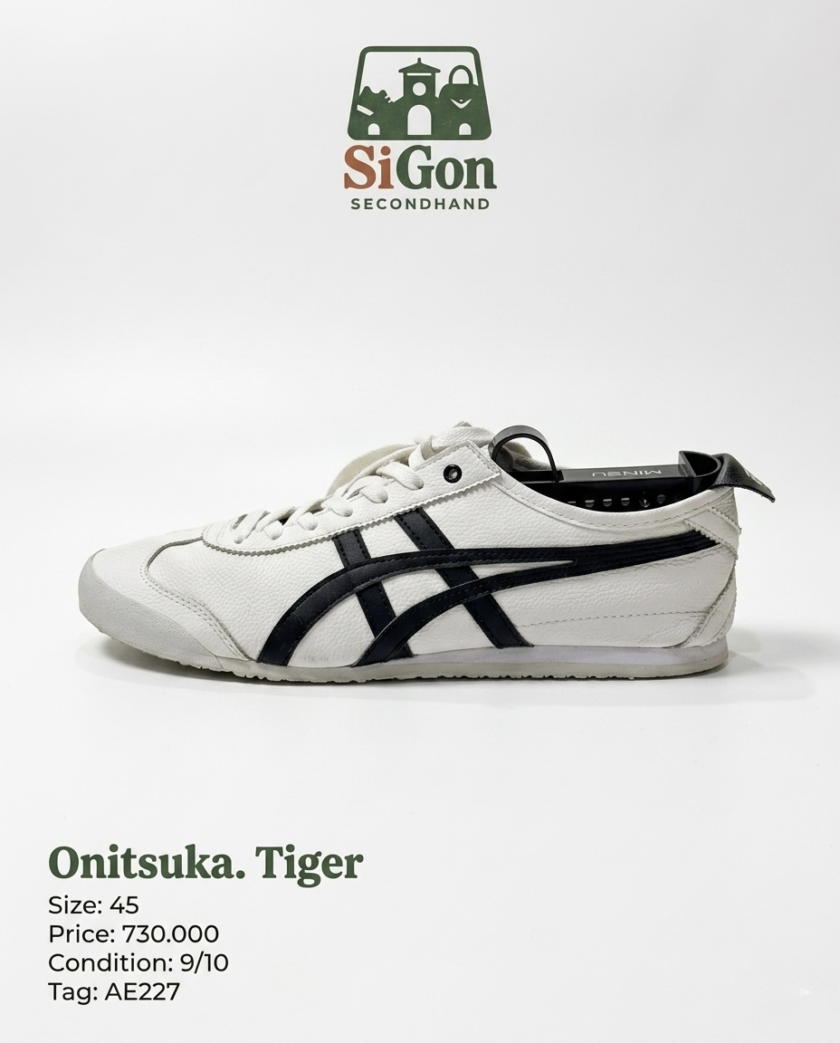 Onitsuka Tiger Mexico 66 - Size 45 - Mới 90%