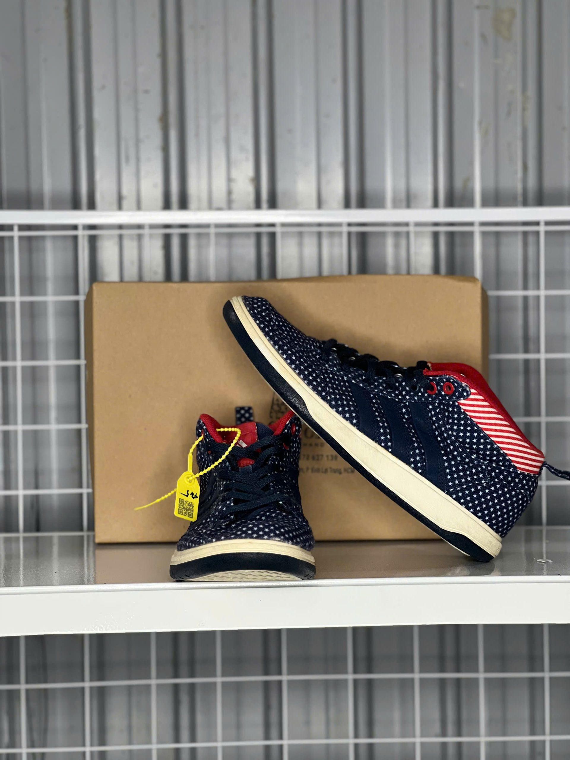 Adidas Mis Court "USA Stars & Stripes" - Size 42 - Mới 90% - Ảnh 2