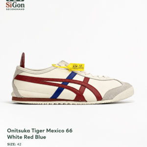 Onitsuka Tiger Mexico 66 “White Red Blue” - Size 42 - Mới 98%