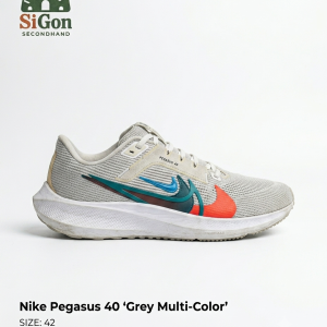 Nike Pegasus 40 "Grey Multi Color" - Size 42 - Mới 90%