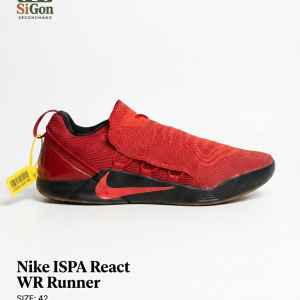 Nike ISPA React WR Runner - Size 42 - Mới 90%