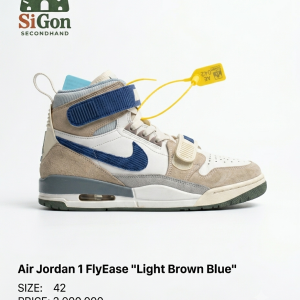 Nike Air Jordan 1 FlyEase “Fly Brown Blue” - Size 42 - Mới 98%