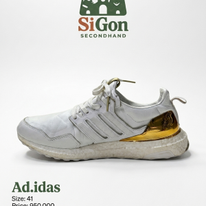 Adidas Ultraboost Leather White Gold - Size 41 - Độ mới 90%