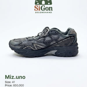 Mizuno Wave Mujin TL Grey Black - Size 41 - Độ mới 90%