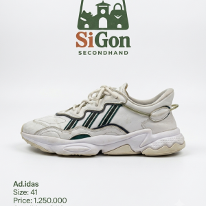 Adidas Ozweego Cloud White Collegiate Green - Size 41 - Độ mới 90%