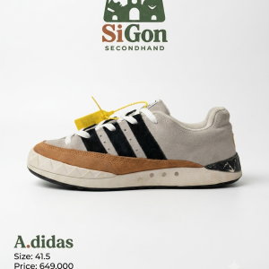 Adidas Adimatic Grey Black Gum - Size 41.5 - Độ mới 90%