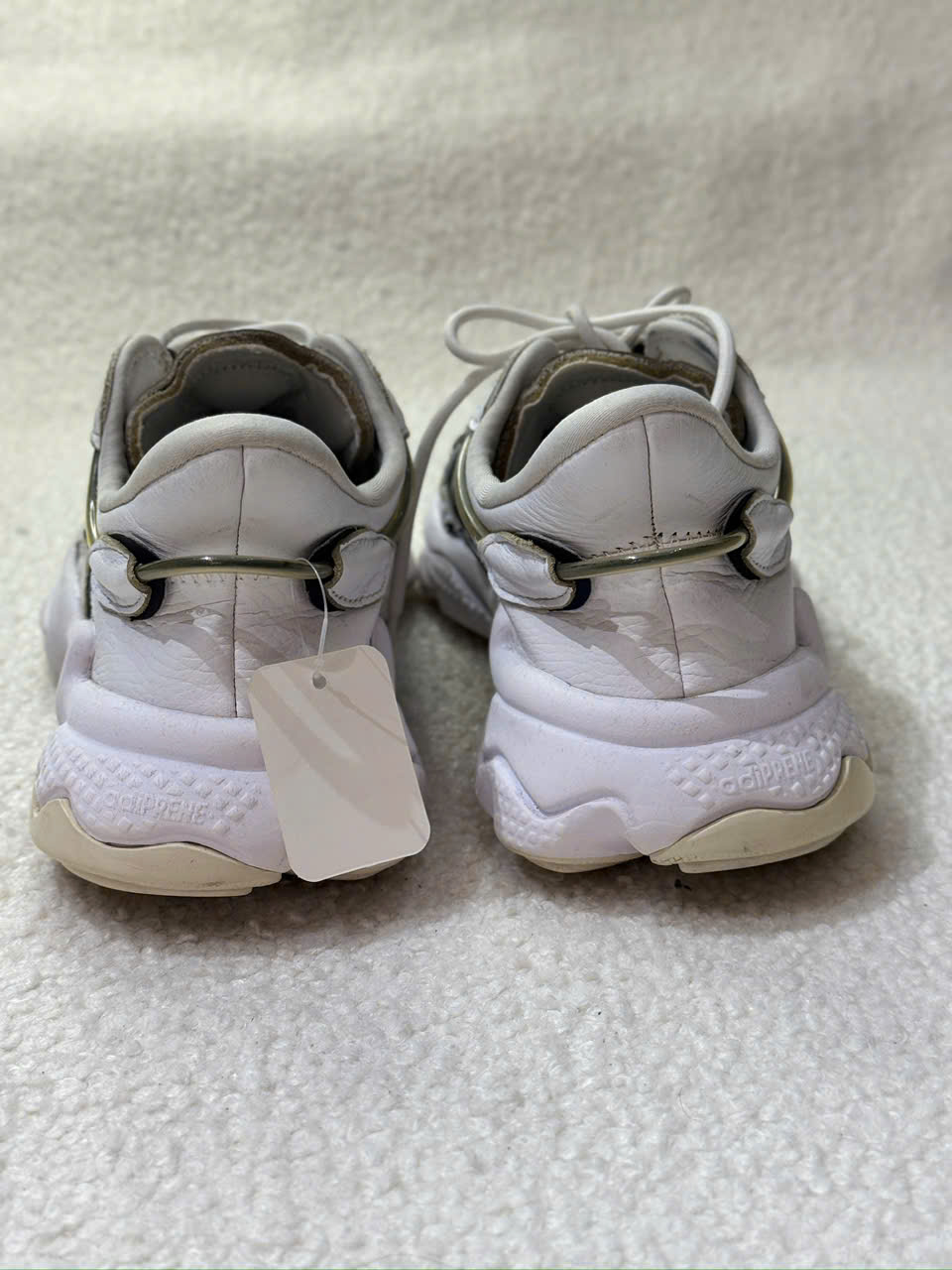 Adidas Ozweego Cloud White Collegiate Green - Size 41 - Độ mới 90% - Ảnh 7