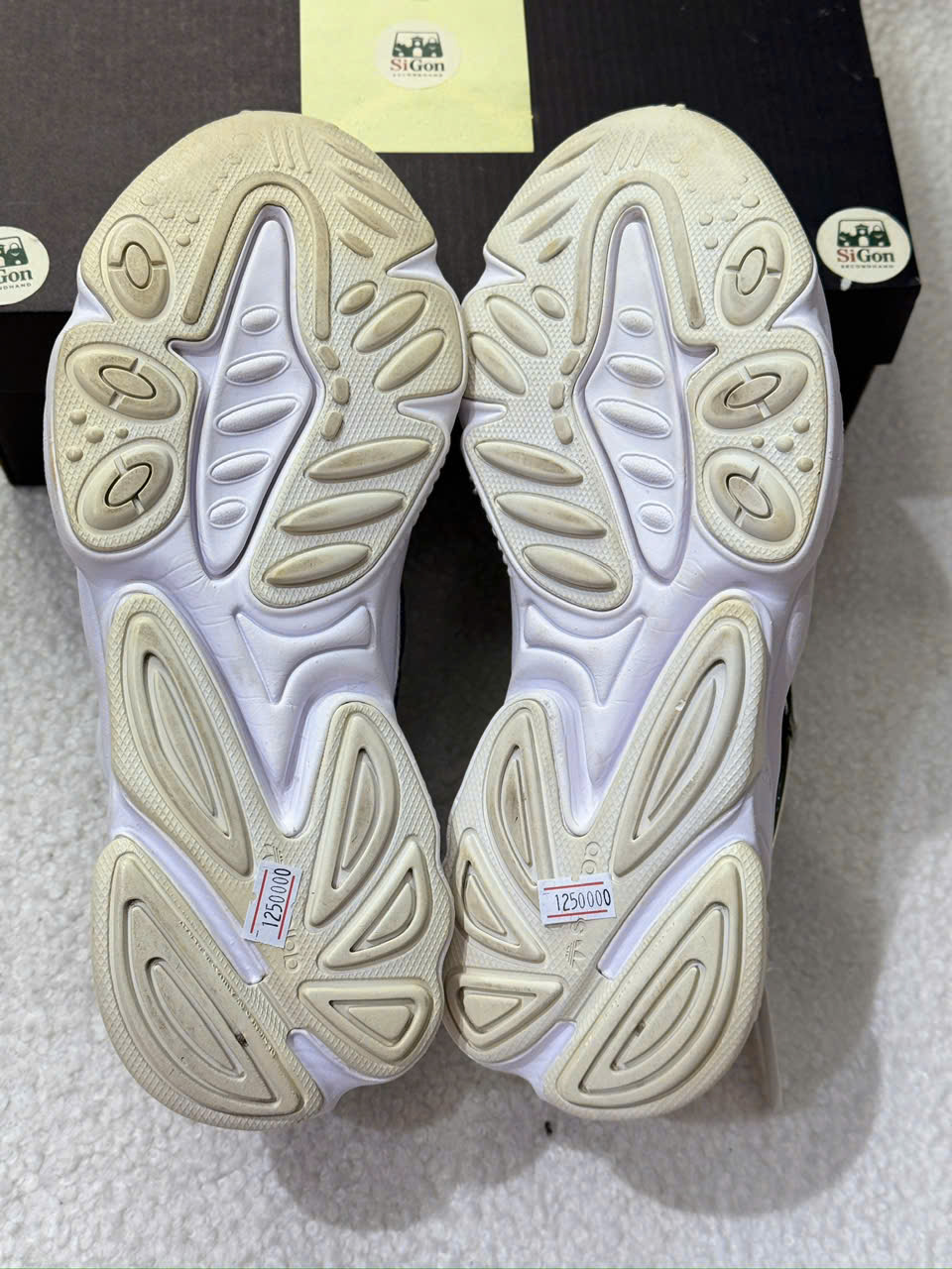 Adidas Ozweego Cloud White Collegiate Green - Size 41 - Độ mới 90% - Ảnh 3