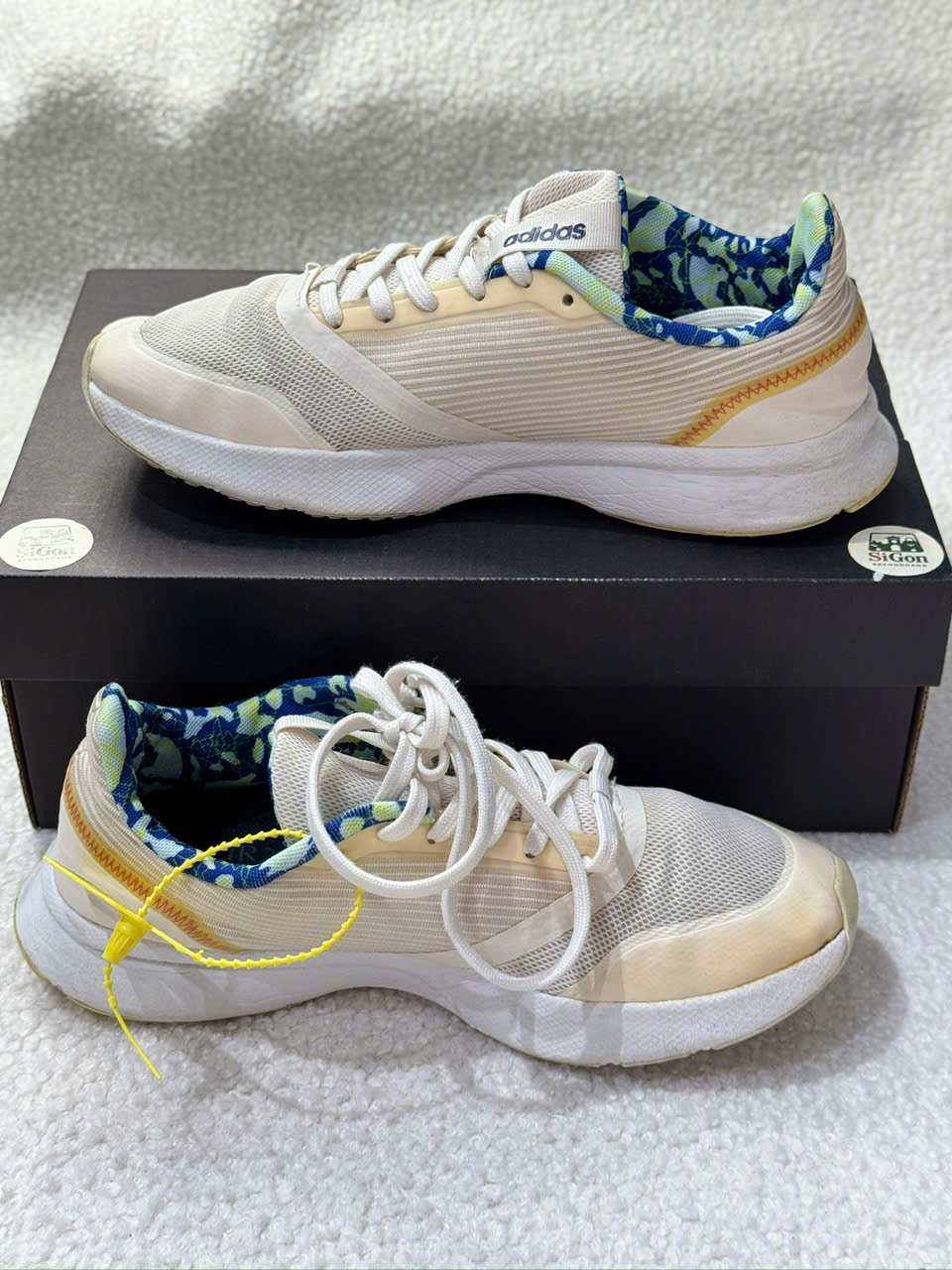 Adidas Fluidstreet Cream Blue - Size 40 - Độ mới 80% - Ảnh 3
