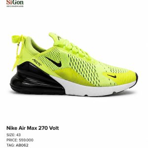 Nike Air Max 270 “Volt” - Size 43 - Mới 90%