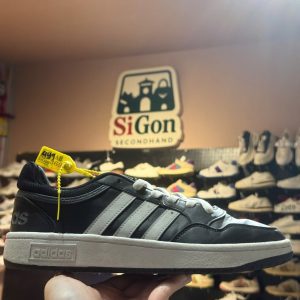 Adidas Hoops 2.0 Black Grey - Size 39 - Độ mới 90%