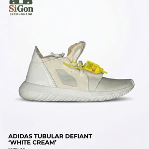 Adidas Tubular Defiant 'White Cream' - Size 36 - Độ mới 90%