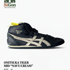 Onitsuka Tiger Mexico Mid "Navy/Cream" – SIZE 41 - NEW 90%