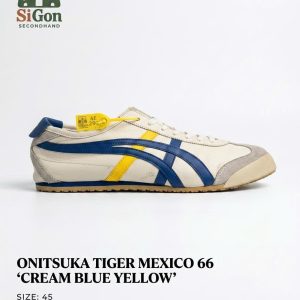 Onitsuka Tiger Mexico 66 “Cream/Blue/Yellow” - Size 45 - Mới 90%