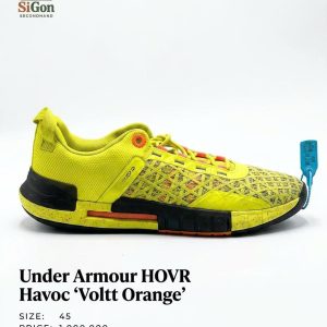 Under Armour HOVR Havoc “Volt/Orange” - Size 45 - Mới 90%