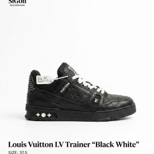 Louis Vuitton Trainer "Black" – Size 37,5 - New 90%