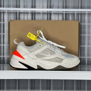 Nike M2K Tekno White Crimson - Size 42.5 - Độ mới 95%