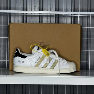adidas Superstar White Olive Black - Size 41 - Độ mới 95%