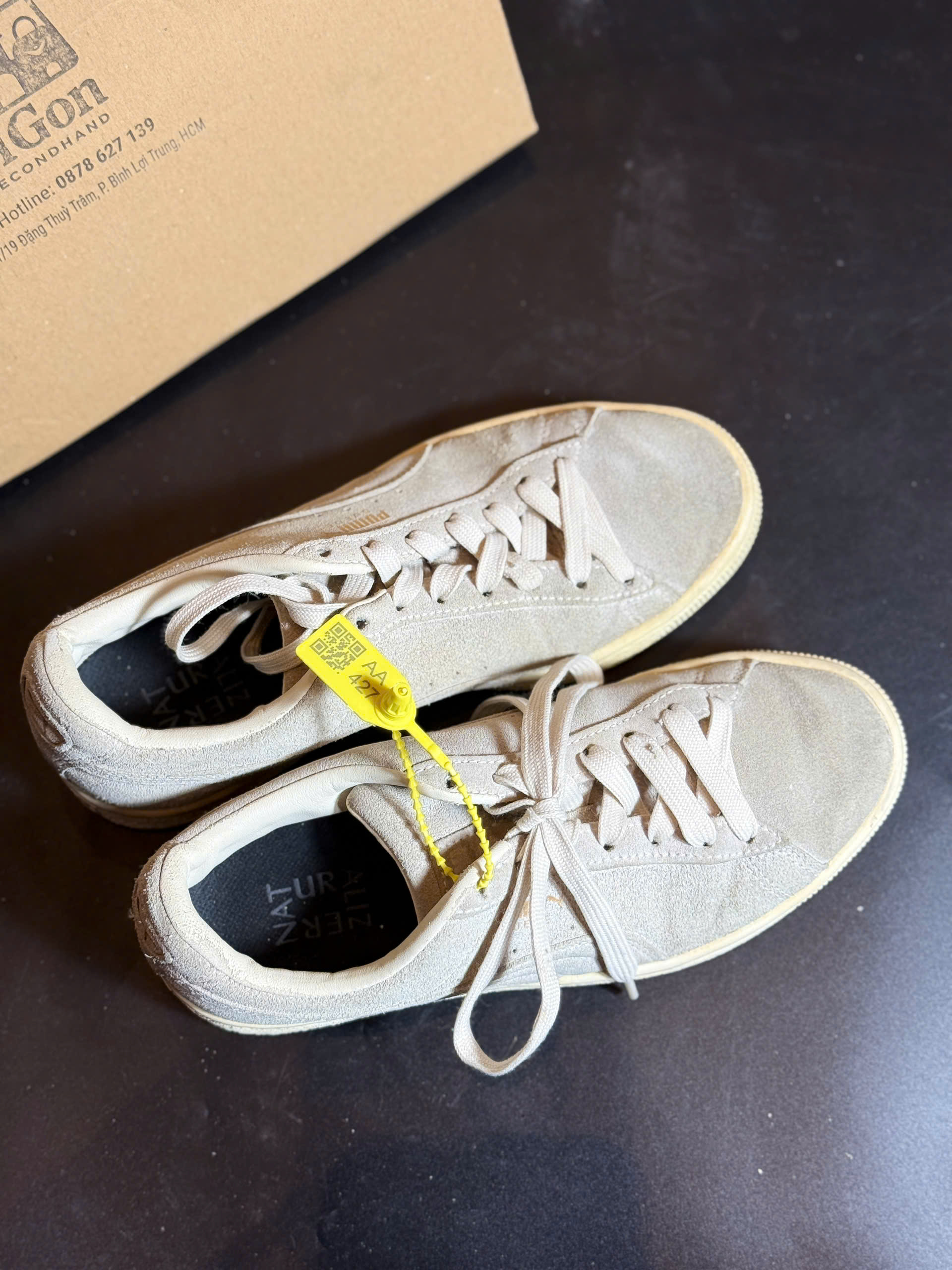 Puma Suede Classic Beige - Size 37 - Độ mới 90%