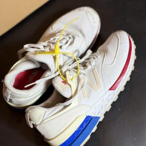 New Balance 574 Sport White Red Blue - Size 37 - Độ mới 90%