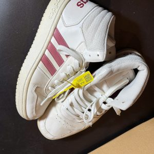 Adidas Hoops Mid 2.0 "White Burgundy" - Size 37.5 - Độ mới 90%