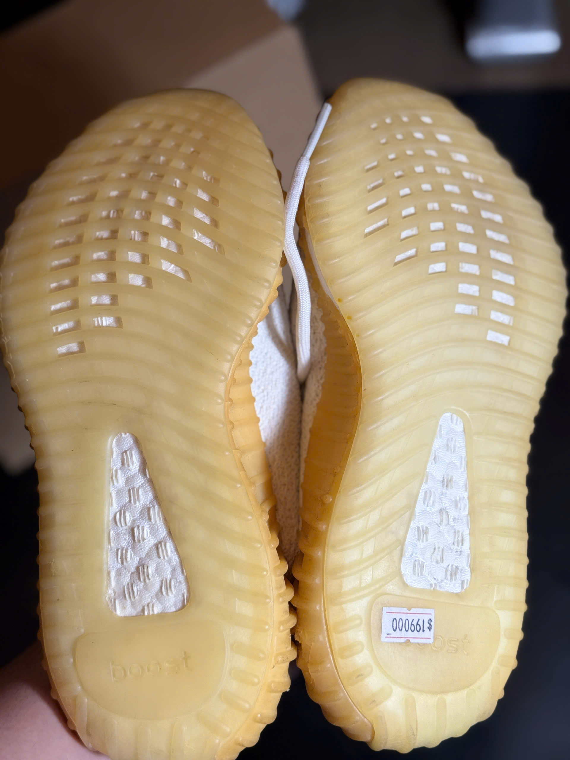 adidas Yeezy Boost 350 V2 "Cream White / Triple White" - Size 37 - Độ mới 90% - Ảnh 2