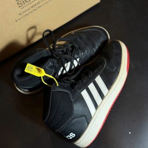 Adidas Hoops Mid "Black White Red" - Size 37 - Độ mới 90%