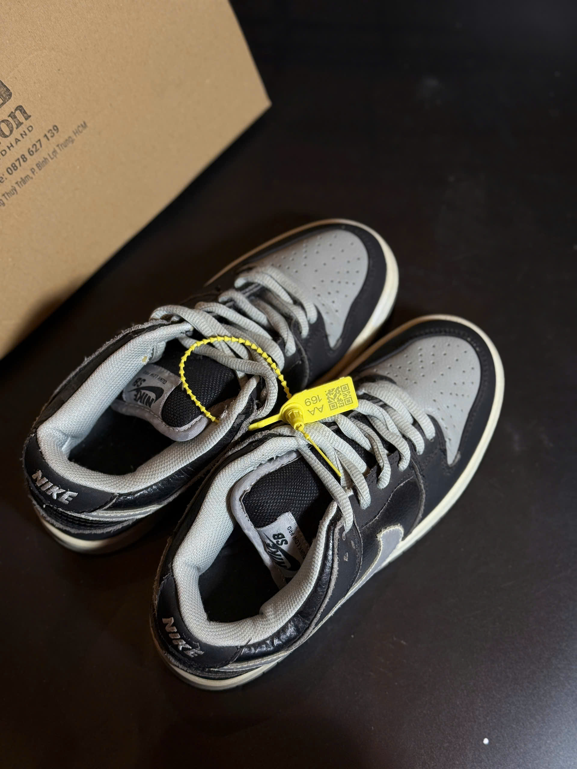 Nike SB Dunk Low "Shadow Grey Black" - Size 37.5 - Độ mới 90% - Ảnh 4