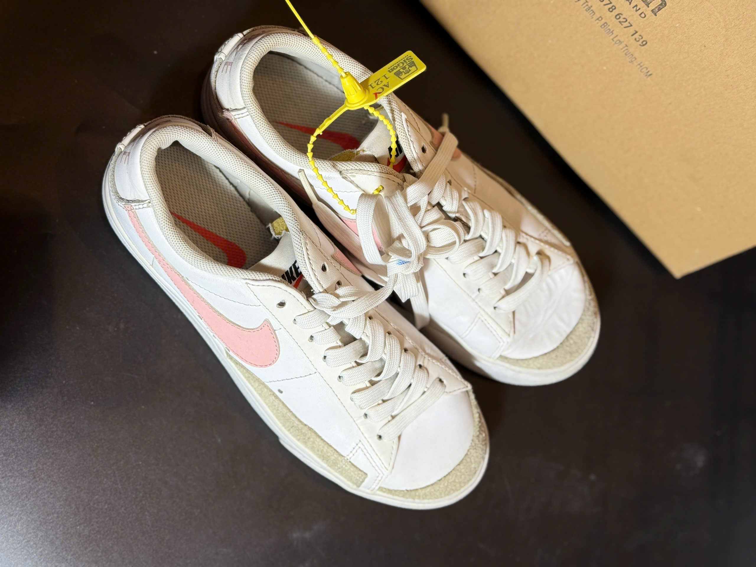 Nike Blazer Low Platform "White Pink Foam" - Size 37 - Độ mới 90% - Ảnh 4