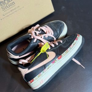 Nike Air Force 1 Low "Black Pink Floral" - Size 37 - Độ mới 90%