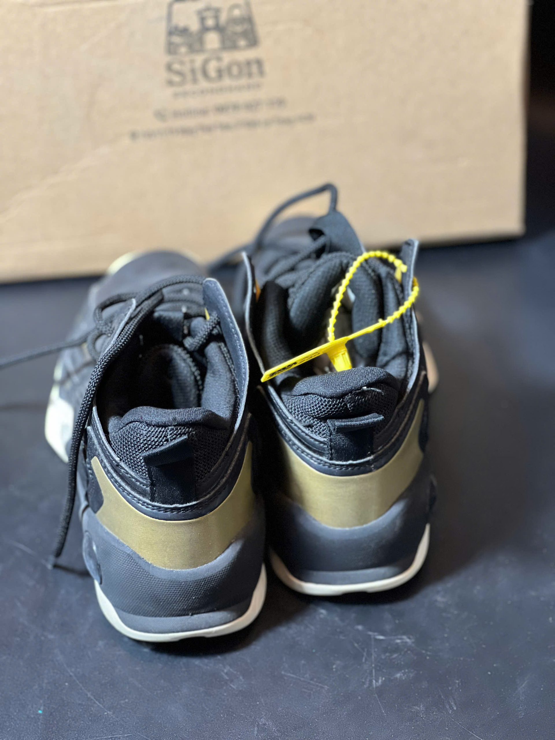 Xtep Time Jumper Mid Basketball Sneakers "Black Gold" - Size 36,5 - Độ mới 90% - Ảnh 3