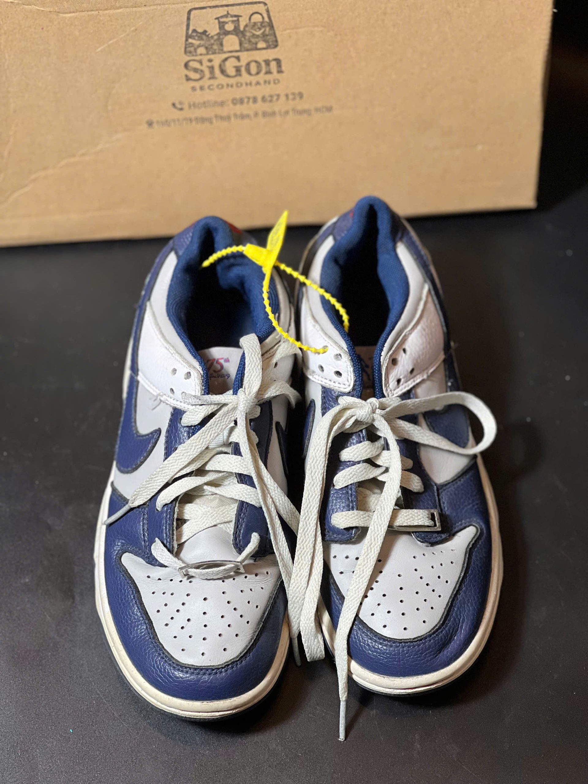 Nike Dunk Low NBA 75th Anniversary "Brooklyn Nets" - Size 36,5 - Độ mới 90% - Ảnh 2