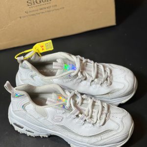Skechers D'Lites "White Holographic" - 36 - Độ mới 90%